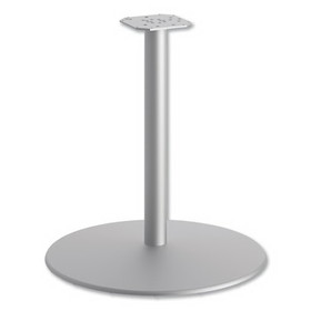 HON HONHBTTD30 Between Round Disc Base for 30" Table Tops, Textured Silver