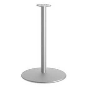 HON HONHBTTD42 Between Round Disc Base for 42" Table Tops, Textured Silver