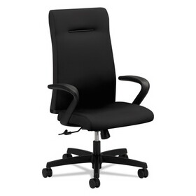HON HIEH1.F.H.U.CU10.T.SB Ignition Series Executive High-Back Chair, Supports up to 300 lbs., Black Seat/Black Back, Black Base
