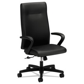 Hon HONIE102SS11 Ignition Series Executive High-Back Chair, Black Leather Upholstery