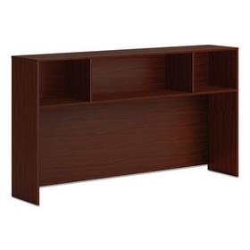 HON HONLDH72LT1 Mod Desk Hutch, 3 Compartments, 72w x 14d x 39.75h, Traditional Mahogany