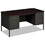Hon HONP3262NS Metro Classic Series Double Pedestal Desk, Flush Panel, 60" x 30" x 29.5", Mahogany/Charcoal, Price/EA