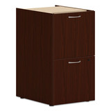HON HONPLPSFFLT1 Mod Support Pedestal, Left or Right, 2 File Drawers, Traditional Mahogany, 15