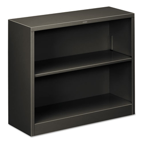 HON HONS30ABCS Metal Bookcase, Two-Shelf, 34-1/2w X 12-5/8d X 29h, Charcoal