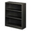 Hon HONS42ABCS Metal Bookcase, Three-Shelf, 34.5w x 12.63d x 41h, Charcoal, Price/EA