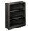 Hon HONS42ABCS Metal Bookcase, Three-Shelf, 34.5w x 12.63d x 41h, Charcoal, Price/EA