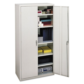 Hon HONSC1872Q Assembled Storage Cabinet, 36w x 18.13d x 71.75h, Light Gray
