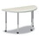 HON HONSH3060ENB9K Build Half Round Shape Table Top, 60w x 30d, Silver Mesh, Price/EA