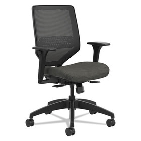 HON HONSVM1ALC10TK Solve Series Mesh Back Task Chair, Supports Up to 300 lb, 16" to 22" Seat Height, Ink Seat, Black Back/Base