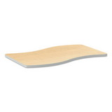 HON HESW3054E.N.D.K Build Ribbon Shape Table Top, 54w x 30d, Natural Maple