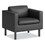 HON HONVP3LCHRBLK Parkwyn Series Club Chair, 33" x 26.75" x 29", Black Seat, Black Back, Black Base, Price/EA