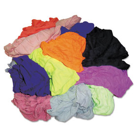 Hospital Specialty HOS24510 New Colored Knit Polo T-Shirt Rags, Assorted Colors, 10 Pounds/Carton