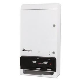 HOSPECO EV1-FREE Evogen Feminine Hygiene Dispenser, Metal, 14" x 7.75" x 26.25", White