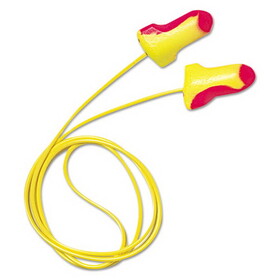 Howard Leight By Honeywell HOWLL30 LL-30 Laser Lite Single-Use Earplugs, Corded, 32NRR, Magenta/Yellow, 100 Pairs