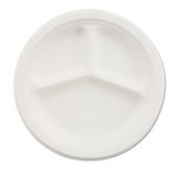 Chinet 21204 Paper Dinnerware, 3-Comp Plate, 10 1/4