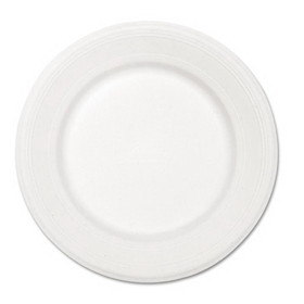 Chinet 21217 Paper Dinnerware, Plate, 10 1/2" dia, White, 500/Carton