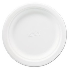 Chinet 21226 Classic Paper Plates, 6 3/4 Inches, White, Round, 125/Pack