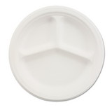 Chinet 21228 Paper Dinnerware, 3-Comp Plate, 9 1/4