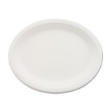 Chinet 21257 Classic Paper Dinnerware, Oval Platter, 9 3/4 x 12 1/2, White, 500/Carton