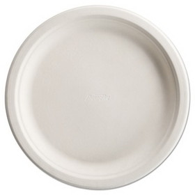 Chinet 25776 PaperPro Naturals Fiber Dinnerware, Plate, 10 1/2" Round Natural 125/PK 4 PK/CT