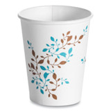 Huhtamaki HUH62909 Single Wall Hot Cups, 8 oz, Vine Design, 1,000/Carton