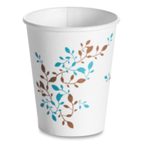 Huhtamaki HUH62909 Single Wall Hot Cups, 8 oz, Vine Design, 1,000/Carton