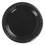 Chinet 81406 Heavyweight Plastic Plates, 6 Inch, Black, Round, 125/BG, 8 BG/CT, Price/CT