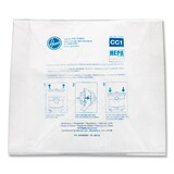 Hoover Commercial HVRAH10363 Disposable Vacuum Bags, Hepa CC1, 10/Pack