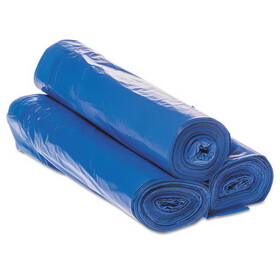 Inteplast Group IBSDTH3040B Draw-Tuff Institutional Draw-Tape Can Liners, 30 gal, 1 mil, 30.5" x 40", Blue, 200/Carton