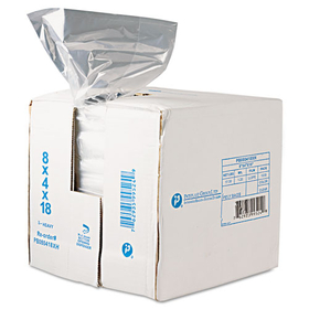 Inteplast Group IBSPB080418R Food Bags, 2 gal, 8" x 4" x 18", Clear, 1,000/Carton