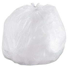 Inteplast Group IBSS434814N High-Density Commercial Can Liners, 60 gal, 14 mic, 43" x 48", Natural, Interleaved Roll, 25 Bags/Roll, 8 Rolls/Carton