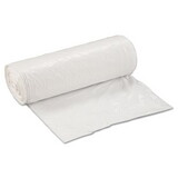 Inteplast Group IBSSL3036XHW Low-Density Can Liner, 30 X 36, 30gal, .8mil, White, 25/roll, 8 Rolls/carton