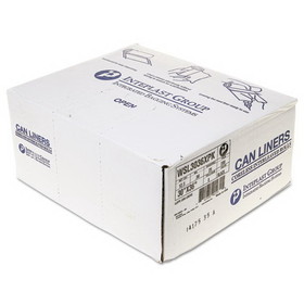 Inteplast Group WSL3036XPK Low-Density Commercial Can Liners, 30 gal, 0.9 mil, 30" x 36", Black, 200/Carton