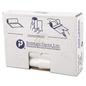Inteplast Group IBSVALH3037N13 High-Density Can Liner, 30 X 36, 30gal, 13mic, Clear, 25/roll, 20 Rolls/carton