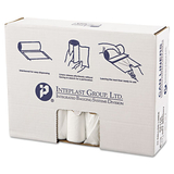 Inteplast Group IBSVALH3340N13 High-Density Can Liner, 33 X 39, 33gal, 13mic, Clear, 25/roll, 20 Rolls/carton