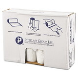 Inteplast Group IBSVALH4048N12 High-Density Can Liner, 40 X 46, 45gal, 12mic, Clear, 25/roll, 10 Rolls/carton