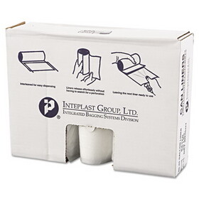 Inteplast Group IBSVALH4048N14 High-Density Can Liner, 40 X 46, 45gal, 14mic, Clear, 25/roll, 6 Rolls/carton