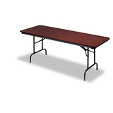 ICEBERG ENTERPRISES ICE55214 Premium Wood Laminate Folding Table, Rectangular, 60w X 30d X 29h, Mahogany