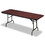 ICEBERG ENTERPRISES ICE55224 Premium Wood Laminate Folding Table, Rectangular, 72w X 30d X 29h, Mahogany, Price/EA