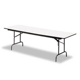 ICEBERG ENTERPRISES ICE55227 Premium Wood Laminate Folding Table, Rectangular, 72w X 30d X 29h, Gray/charcoal