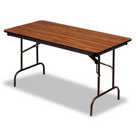 ICEBERG ENTERPRISES ICE55235 Premium Wood Laminate Folding Table, Rectangular, 96w X 30d X 29h, Oak