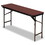 ICEBERG ENTERPRISES ICE55274 Premium Wood Laminate Folding Table, Rectangular, 60w X 18d X 29h, Mahogany, Price/EA