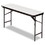 ICEBERG ENTERPRISES ICE55277 Premium Wood Laminate Folding Table, Rectangular, 60w X 18d X 29h, Gray/charcoal, Price/EA
