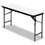 ICEBERG ENTERPRISES ICE55287 Premium Wood Laminate Folding Table, Rectangular, 72w X 18d X 29h, Gray/charcoal, Price/EA