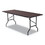 ICEBERG ENTERPRISES ICE55324 Economy Wood Laminate Folding Table, Rectangular, 72w X 30d X 29h, Walnut, Price/EA