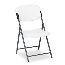 ICEBERG ENTERPRISES ICE64003 Rough N Ready Series Resin Folding Chair, Steel Frame, Charcoal