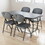 ICEBERG ENTERPRISES ICE64007 Rough N Ready Series Resin Folding Chair, Steel Frame, Charcoal, Price/EA