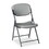 ICEBERG ENTERPRISES ICE64007 Rough N Ready Series Resin Folding Chair, Steel Frame, Charcoal, Price/EA