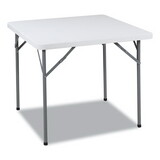 Iceberg ICE65253 IndestrucTable Classic Folding Table, Square Top, 200 lb Capacity, 34 x 34 x 29, Platinum Granite