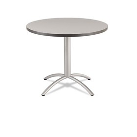 Iceberg ICE65621 Cafeworks Table, 36 Dia X 30h, Gray/silver